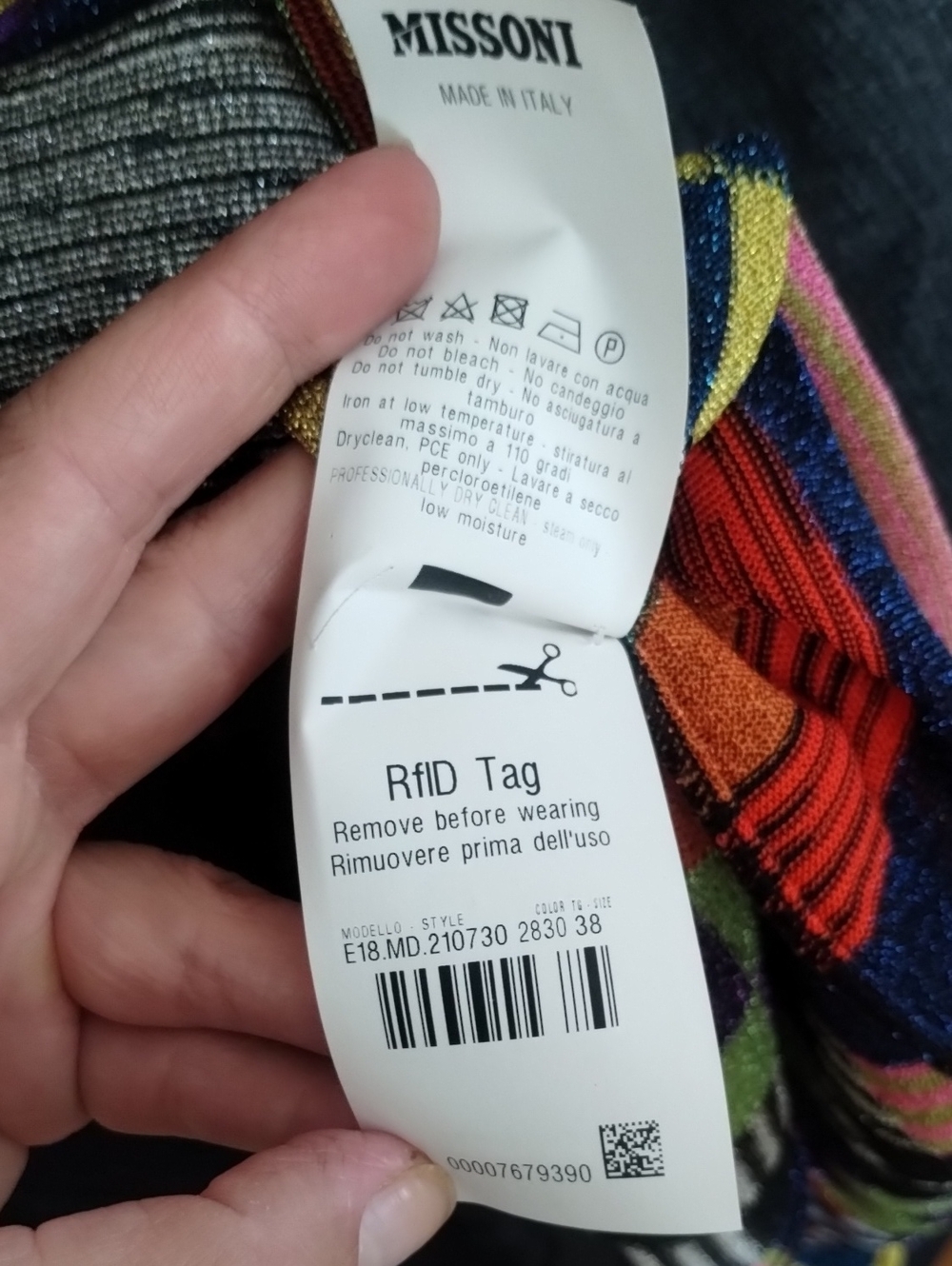 Missoni Aboto Multicolor Knit Mini Dress 38 - Picture 10 of 11